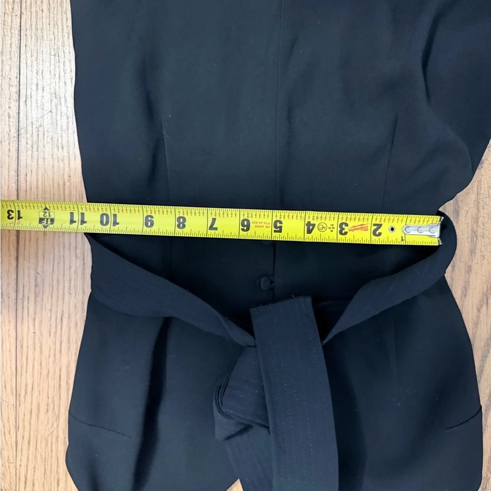 Aritzia Little Moon Petunia Jumpsuit Women's Black Size 4 Classic open back - Picture 10 of 13